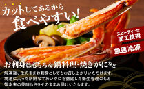 ＜期間限定・数量限定＞生ずわいがにカット(生食可)(800g/総重量約1kg)&nbsp;【鳥取県&nbsp;境港市】