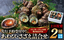＜土日祝着＞＜1月上旬～2月上旬頃順次配送＞あわび・さざえ詰合せ(2種)&nbsp;【鳥取県&nbsp;境港市】