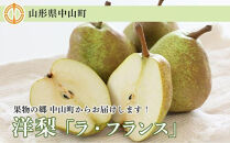 【2026年10月下旬以降お届け】果物の郷&nbsp;中山町からお届けします！洋梨「ラ・フランス」秀3L～4L&nbsp;5kg（14～16玉）