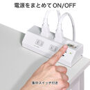 デスクＵＳＢタップ　ＰＤ２０Ｗ　WLS-DS4222SUC(W)