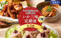 ＜定期便3回＞&nbsp;いか屋が作ったこだわりのいか三昧(3種)【鳥取県&nbsp;境港市】