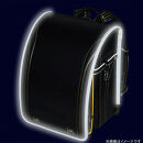 【クロ×イエローステッチ＊背クロ】フィットちゃんランドセル　グッドボーイ安ピカッ楽ッション