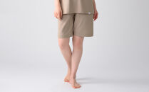 【男女兼用&nbsp;Lサイズ&nbsp;ベージュ】ReDリカバリーウェア&nbsp;スリープ&nbsp;ショートパンツ&nbsp;パジャマ&nbsp;ルームウェア&nbsp;疲労回復&nbsp;血行促進&nbsp;一般医療機器&nbsp;バイタルテック