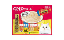 いなば　CIAO猫ちゅ～る　まぐろ・とりささみバラエティ320本（14ｇｘ40本ｘ8袋入）（ケース）