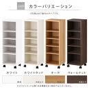 【完成品でお届け】オーダーすき間ラック〔幅33cm・キャスター・ロータイプ〕（ホワイトウッド）隙間収納&nbsp;キャスター付き&nbsp;キッチン&nbsp;洗面台&nbsp;隙間&nbsp;収納&nbsp;洗濯機横&nbsp;隙間収納ラック&nbsp;ラック&nbsp;薄型&nbsp;木製&nbsp;約&nbsp;AKANBE400102-33-WWO