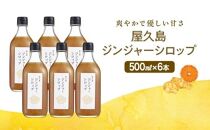屋久島ジンジャーシロップ&nbsp;特大(500ml)×6本セット
