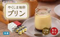 【数量限定】やくしま地卵冷凍プリン&nbsp;12個セット
