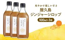 屋久島ジンジャーシロップ&nbsp;特大(500ml)×3本セット