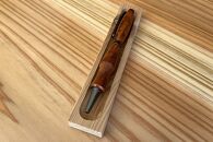 屋久杉&nbsp;回転式ボールペン（2）（ペン皿付き）＜島屋工房＞