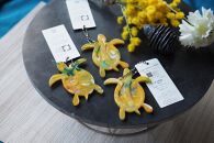 カメキーホルダー&nbsp;材料回収地域:口永良部島（鹿児島県）&nbsp;色おまかせ