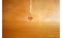 【相良パーティ】屋久檜千年の愛&nbsp;ハートストラップ&nbsp;屋久島の森の至極の宝&nbsp;屋久檜