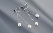 102510-1&nbsp;揺れてエレガント「淡水パールソフトフィットイヤリング」