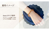 屋久杉6mm玉ブレスレット【20cm&nbsp;(L)】