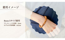 屋久杉8mm玉ブレスレット【16cm&nbsp;(S)】