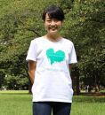 屋久島ウィルソン株ハートTシャツ&nbsp;(白地／女性Mサイズ)