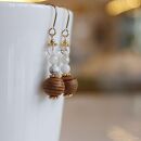 屋久杉×6月誕生石　ピアス