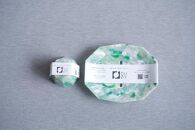 【色おまかせ(青系)】【セット】歯ブラシスタンド&ソープディッシュ&nbsp;材料回収地域:口永良部島(鹿児島県)