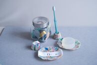 【色おまかせ(MIX)】【セット】歯ブラシスタンド&ソープディッシュ&nbsp;材料回収地域:口永良部島(鹿児島県)