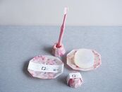 【色おまかせ(MIX)】【セット】歯ブラシスタンド&ソープディッシュ&nbsp;材料回収地域:口永良部島(鹿児島県)