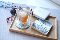 【&nbsp;色おまかせ(白MIX)】コースター2枚セット(箱入り)&nbsp;材料回収地域:口永良部島(鹿児島県)