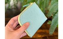 屋久鹿レザーの島財布&nbsp;ターコイズ