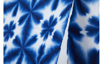 有松・鳴海絞り&nbsp;暖簾　-雪花絞り-【藍染が風にゆれる日本遺産のまち有松寄附金専用】