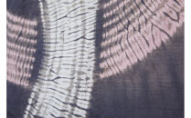 有松・鳴海絞り&nbsp;暖簾(グレー)　-杢目絞り-【藍染が風にゆれる日本遺産のまち有松寄附金専用】