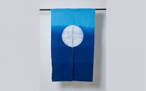 有松・鳴海絞り&nbsp;暖簾(ブルー)　-杢目絞り-【藍染が風にゆれる日本遺産のまち有松寄附金専用】