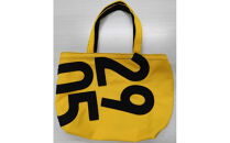 【競走馬調教用ゼッケン使用：ゼッケンバッグ】　舟形トート【3-黄色ゼッケン×黒文字】