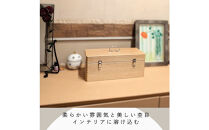 あられほぞ組でつくる木製道具箱（セン材）