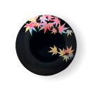 丸小皿&nbsp;紅葉&nbsp;漆黒&nbsp;［NF268］