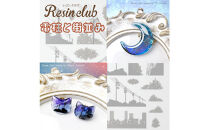 レジンクラブ&nbsp;レジンシート&nbsp;5枚セット&nbsp;【情景】両面タイプ&nbsp;シール