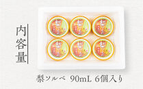 【先行予約】呉羽梨　幸水　梨ソルベ（90ml×6個）