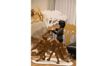 【Qumu】大型ダンボール骨格標本キット　ティラノサウルス