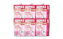 【新パッケージ】hadakara（ハダカラ）ボディソープ　泡で出てくるタイプ　フローラルブーケの香り　詰替え750ml&nbsp;6袋パック