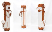 【小山ゴルフバック製作所】キャディバッグ&nbsp;CB-19&nbsp;＜帆布×PVC＞生成り【11100-0998】