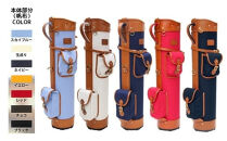 【小山ゴルフバック製作所】キャディバッグ&nbsp;CB-19&nbsp;＜帆布×PVC＞レッド　【11100-0998】