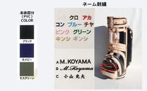 ブラック【小山ゴルフバック製作所】キャディバッグ&nbsp;CB-01&nbsp;＜PVC×ヌメ革＞【11100-0969】
