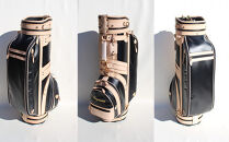 ダークネイビー【小山ゴルフバック製作所】キャディバッグ&nbsp;CB-01&nbsp;＜コーデュラナイロン×ヌメ革＞【11100-0973】