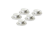 ナルミ&nbsp;ミラノビアンカ&nbsp;カップソーサー&nbsp;5客セット&nbsp;210cc&nbsp;51461-23448