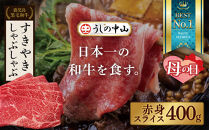 【母の日】&nbsp;鹿児島県産黒毛和牛&nbsp;赤身薄切り　400g