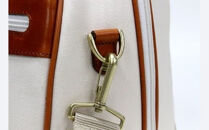 本体：ブラック×革：オレンジ【小山ゴルフバック製作所】ボストンバッグ&nbsp;BB-01-T&nbsp;＜PVC×栃木レザー＞　【11100-1001】