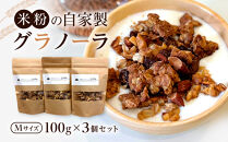 米粉の自家製グラノーラ【Mサイズ100g×3個セット】