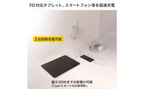 フラットUSBアダプターPD30W　UC-23B(BE)
