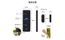 窓ピタッアラーム衝撃＆開放検知２Ｐ　ASA-W13-N2P(DB)