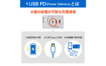 丸形ＵＳＢタップ６個口ＰＤ２０Ｗ　WLS-R6322BUC(W)