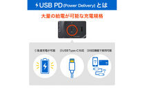 丸形ＵＳＢタップ６個口ＰＤ２０Ｗ　WLS-R6322BUC(BK)