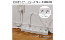 SWUSBタップ3P2M　WLK-3222SUC(W)