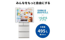 三菱電機冷蔵庫&nbsp;MR-WZ50NW&nbsp;グランドリネンホワイト&nbsp;6ドア&nbsp;観音開き&nbsp;標準設置付【沖縄・離島・一部山間地域：配送不可】冷凍庫&nbsp;冷蔵&nbsp;冷凍&nbsp;家電&nbsp;家電製品&nbsp;電化製品&nbsp;キッチン家電&nbsp;家庭用