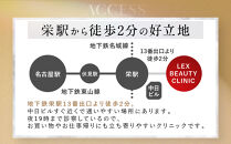美容医療　LEX&nbsp;BEAUTY&nbsp;CLINIC　名古屋　栄　施術チケット200万円分